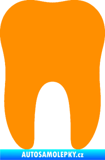 Samolepka Zub 001 stolička oranžová