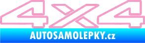 Samolepka 4x4 varianta 003 světle růžová