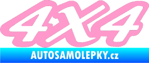 Samolepka 4x4 varianta 007 světle růžová