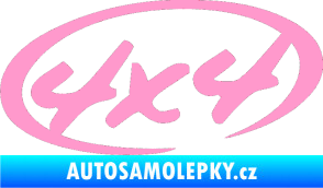Samolepka 4x4 varianta 011 světle růžová