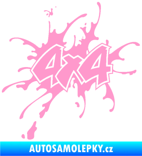 Samolepka 4x4 varianta 020 světle růžová