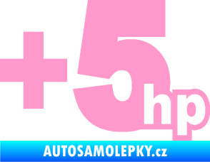 Samolepka + 5hp 003 světle růžová