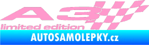 Samolepka A3 limited edition pravá světle růžová