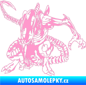 Samolepka Alien 002 levá světle růžová