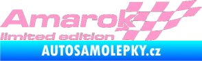 Samolepka Amarok limited edition pravá světle růžová