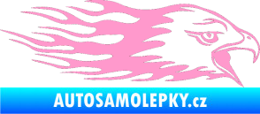 Samolepka Animal flames 023 pravá orel světle růžová