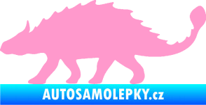Samolepka Ankylosaurus 001 levá světle růžová
