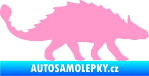 Samolepka Ankylosaurus 001 pravá světle růžová