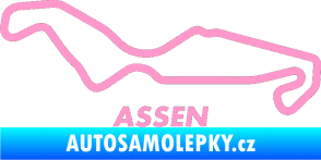 Samolepka Okruh Assen světle růžová