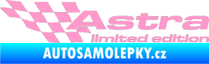 Samolepka Astra limited edition levá světle růžová