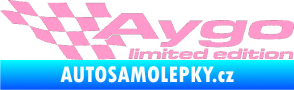 Samolepka Aygo limited edition levá světle růžová