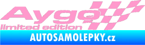 Samolepka Aygo limited edition pravá světle růžová