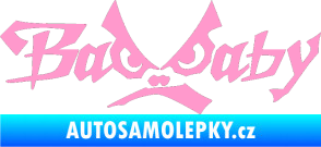 Samolepka Bad Baby světle růžová