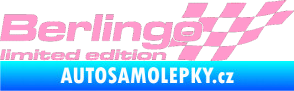 Samolepka Berlingo limited edition pravá světle růžová