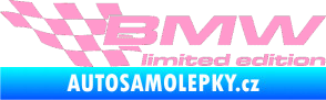 Samolepka BMW limited edition levá světle růžová
