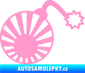 Samolepka Bomba 006 JDM pravá světle růžová