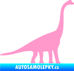 Samolepka Brachiosaurus 001 pravá světle růžová