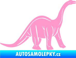 Samolepka Brachiosaurus 003 pravá světle růžová