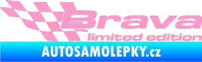 Samolepka Brava limited edition levá světle růžová