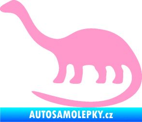 Samolepka Brontosaurus 001 levá světle růžová