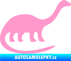 Samolepka Brontosaurus 001 pravá světle růžová