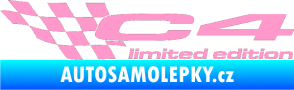 Samolepka C4 limited edition levá světle růžová