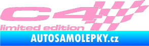 Samolepka C4 limited edition pravá světle růžová