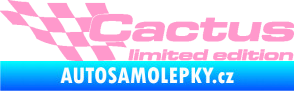 Samolepka Cactus limited edition levá světle růžová