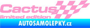 Samolepka Cactus limited edition pravá světle růžová