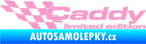 Samolepka Caddy limited edition levá světle růžová