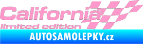 Samolepka California limited edition pravá světle růžová