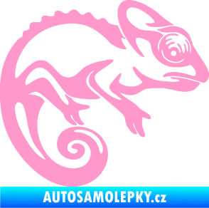 Samolepka Chameleon 002 pravá světle růžová