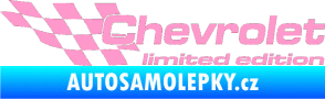 Samolepka Chevrolet limited edition levá světle růžová
