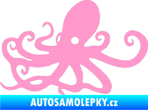 Samolepka Chobotnice 001 levá světle růžová