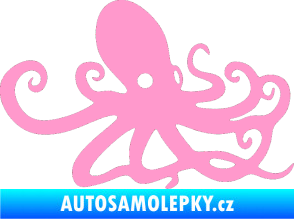 Samolepka Chobotnice 001 pravá světle růžová