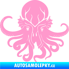 Samolepka Chobotnice 002 levá světle růžová