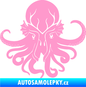 Samolepka Chobotnice 002 pravá světle růžová