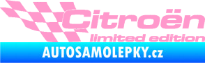 Samolepka Citroen limited edition levá světle růžová