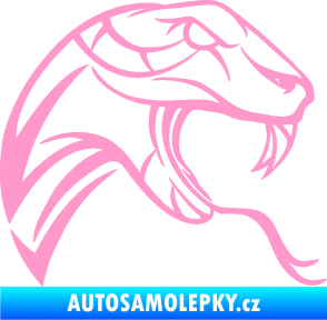 Samolepka Cobra 002 pravá světle růžová