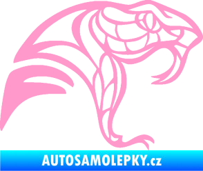 Samolepka Cobra 003 pravá světle růžová