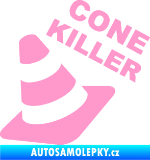 Samolepka Cone killer  světle růžová
