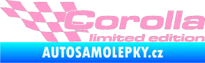 Samolepka Corolla limited edition levá světle růžová