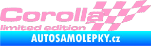 Samolepka Corolla limited edition pravá světle růžová