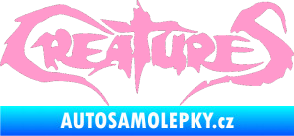 Samolepka Creatures světle růžová