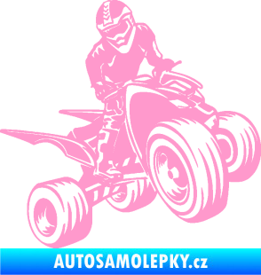 Samolepka Čtyřkolka 008 pravá světle růžová