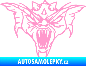 Samolepka Ďábel 003 pravá světle růžová
