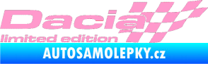 Samolepka Dacia limited edition pravá světle růžová