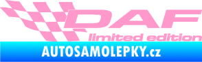 Samolepka DAF limited edition levá světle růžová