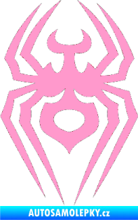 Samolepka Pavouk 008 světle růžová