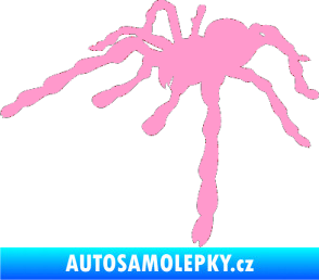 Samolepka Pavouk 013 - levá světle růžová